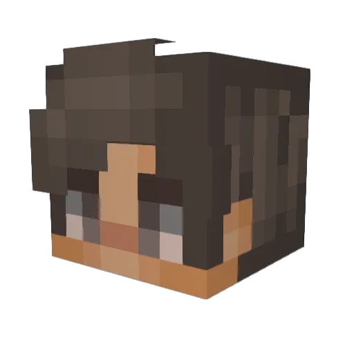alexsegurra Minecraft avatar head, 3D render
