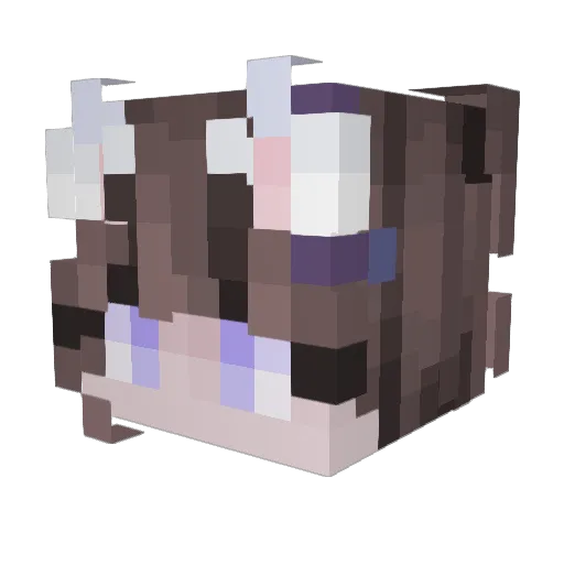 alexsqueak Minecraft avatar head, 3D render