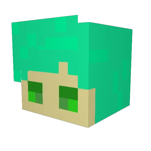 alexthe26 Minecraft avatar head, 3D render