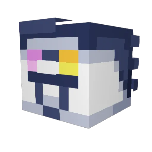 alexthegod3 Minecraft avatar head, 3D render