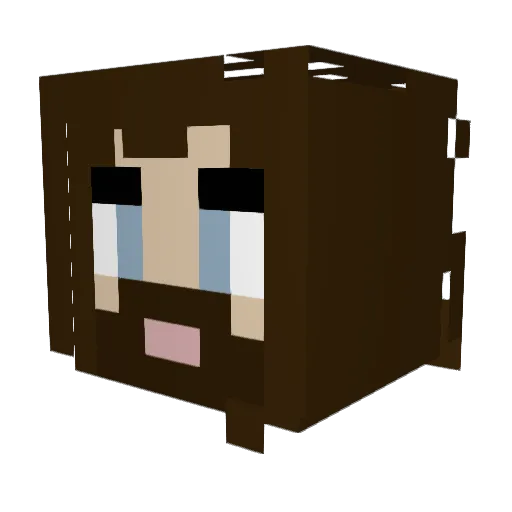 alexthemetalhead Minecraft avatar head, 3D render