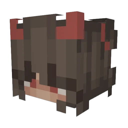 alexthemuss Minecraft avatar head, 3D render