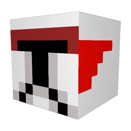 alexthewiz Minecraft avatar head, 3D render