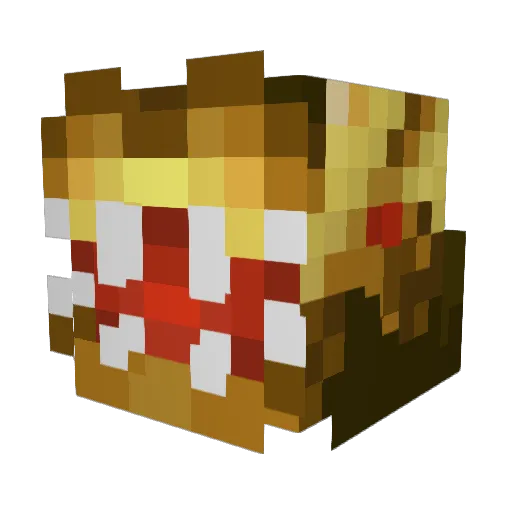 alextofu Minecraft avatar head, 3D render