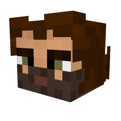 alextormento Minecraft avatar head, 3D render