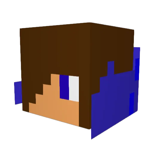 alextrujols_10 Minecraft avatar head, 3D render