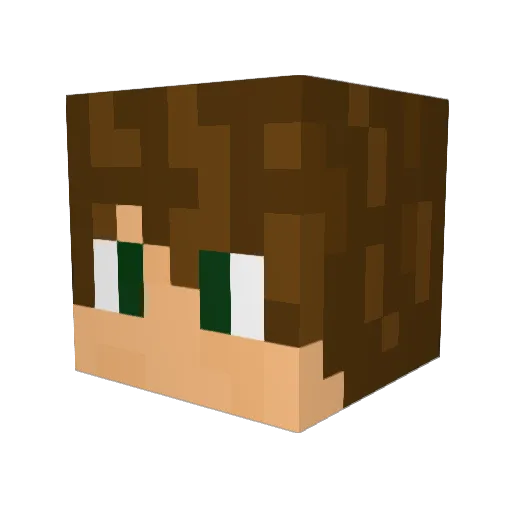 alexucedaa Minecraft avatar head, 3D render