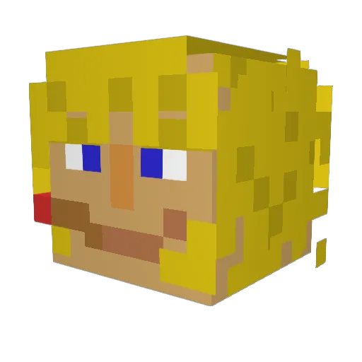alexwari0r Minecraft avatar head, 3D render