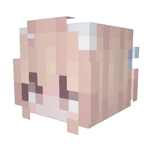 alexxCatastrophe Minecraft avatar head, 3D render