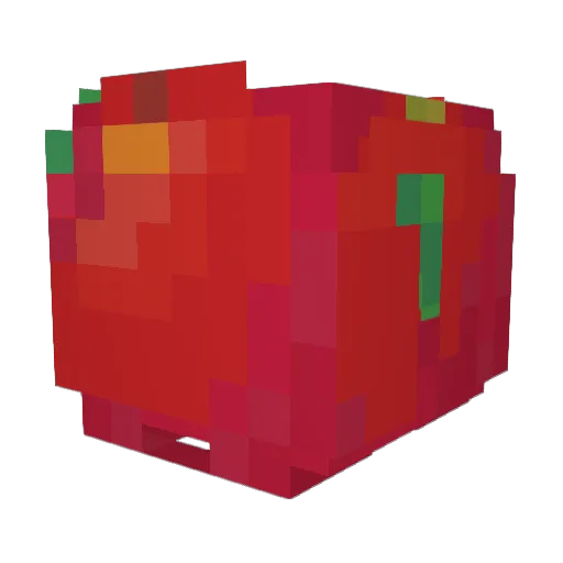 alexxapple Minecraft avatar head, 3D render
