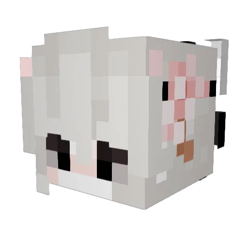alexxoss Minecraft avatar head, 3D render