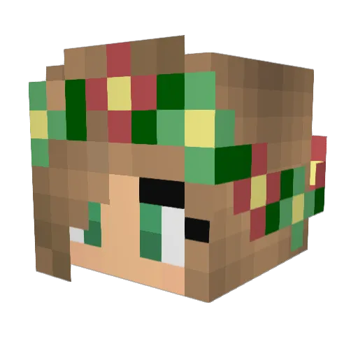 alexxott Minecraft avatar head, 3D render