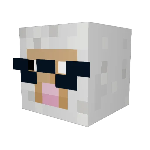 aleyaro Minecraft avatar head, 3D render