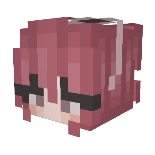 aleycious Minecraft avatar head, 3D render