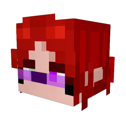 aleyka_cenestiz Minecraft avatar head, 3D render