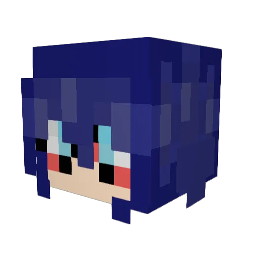 aleynamoon Minecraft avatar head, 3D render