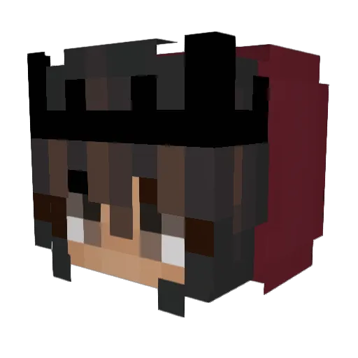aleyx_ Minecraft avatar head, 3D render