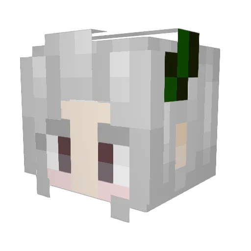 alezinfreefire Minecraft avatar head, 3D render