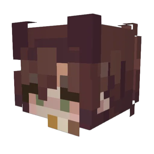 alezss Minecraft avatar head, 3D render
