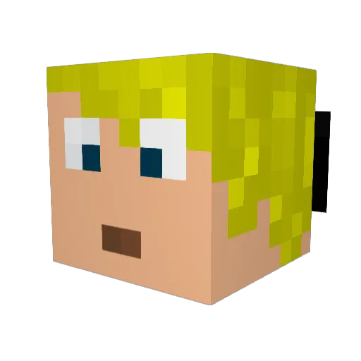 alf36 Minecraft avatar head, 3D render