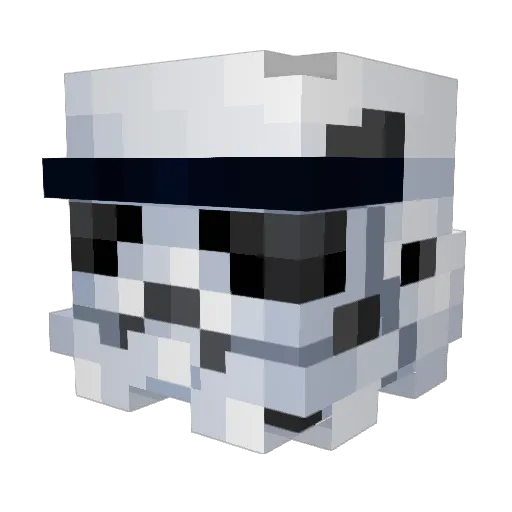alf_286 Minecraft avatar head, 3D render
