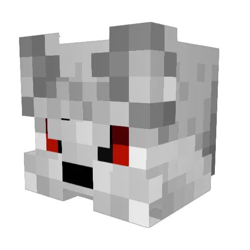 alfalou Minecraft avatar head, 3D render