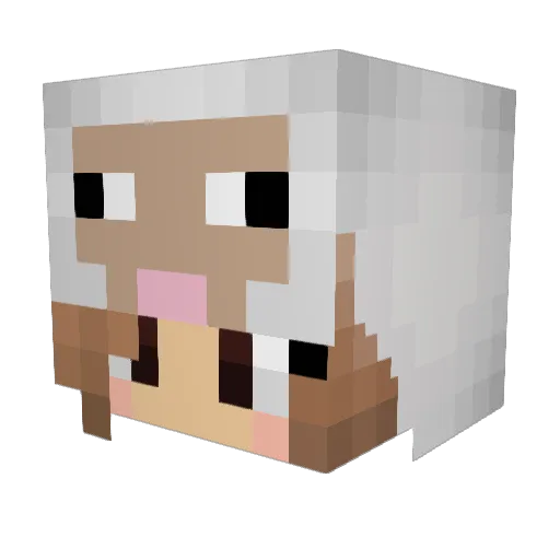 alfalyssa Minecraft avatar head, 3D render