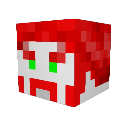 alfanugan Minecraft avatar head, 3D render