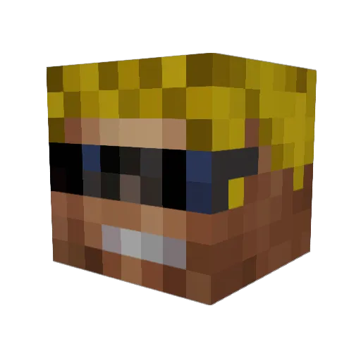 alfaorion Minecraft avatar head, 3D render