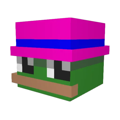 alfe009 Minecraft avatar head, 3D render