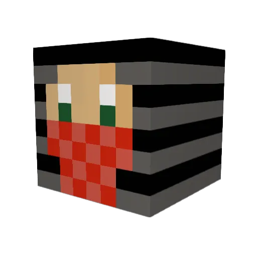 alfeezy80 Minecraft avatar head, 3D render
