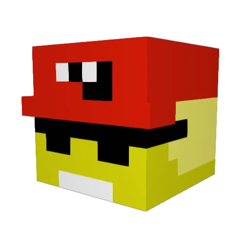 alfie651 Minecraft avatar head, 3D render