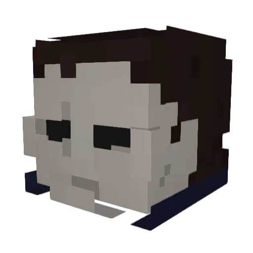 alfievans Minecraft avatar head, 3D render