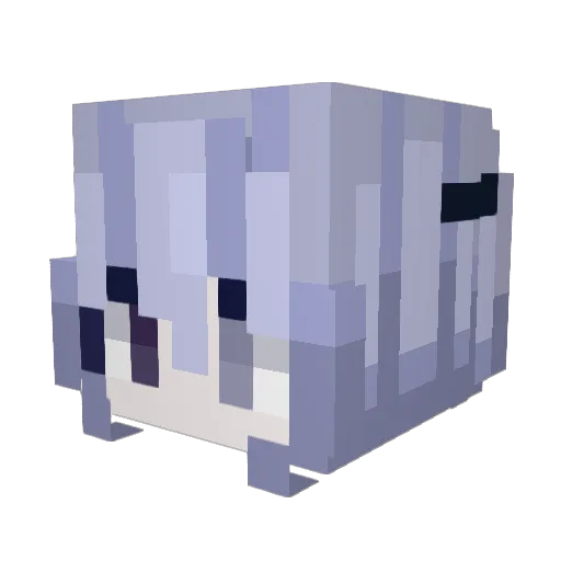 alfixteda Minecraft avatar head, 3D render