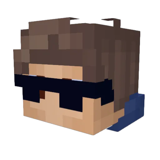 alfjee Minecraft avatar head, 3D render