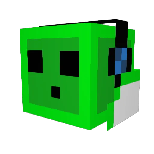 alfoo_a Minecraft avatar head, 3D render