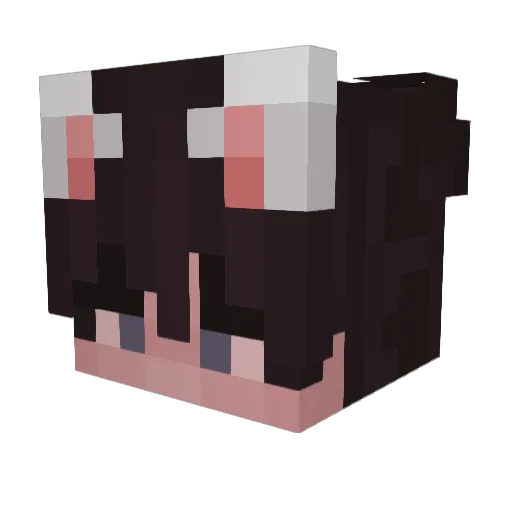 alfoooo Minecraft avatar head, 3D render