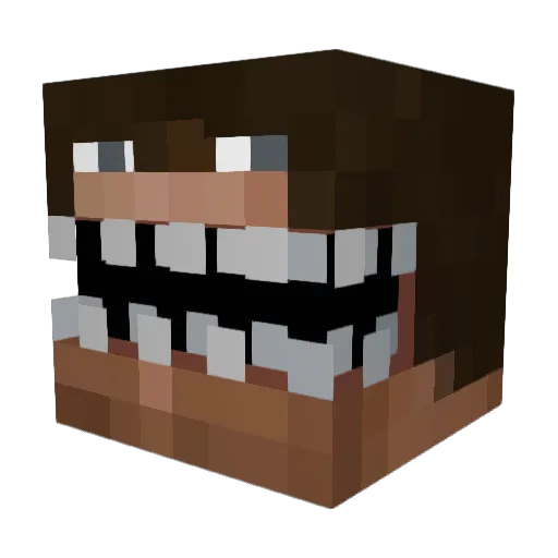 alfred_holmen Minecraft avatar head, 3D render