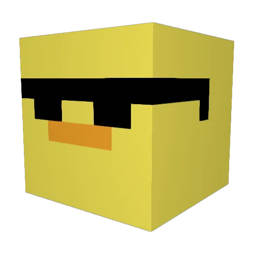 alfred_j_kwack Minecraft avatar head, 3D render