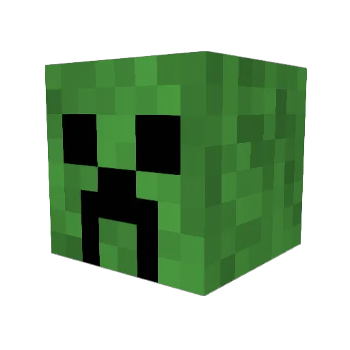 alfredoux Minecraft avatar head, 3D render