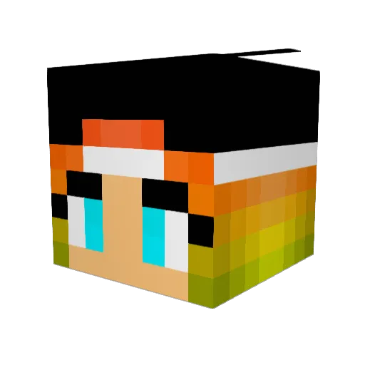 alfredthabuttler Minecraft avatar head, 3D render