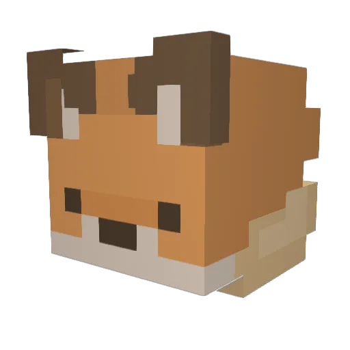 alguienxd001 Minecraft avatar head, 3D render