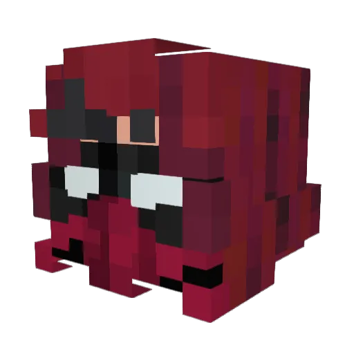 ali33x Minecraft avatar head, 3D render