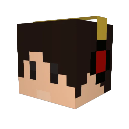 ali_tommy Minecraft avatar head, 3D render