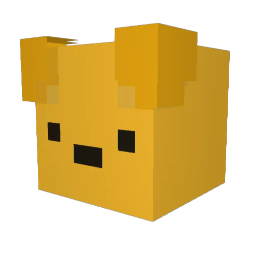 alialre Minecraft avatar head, 3D render