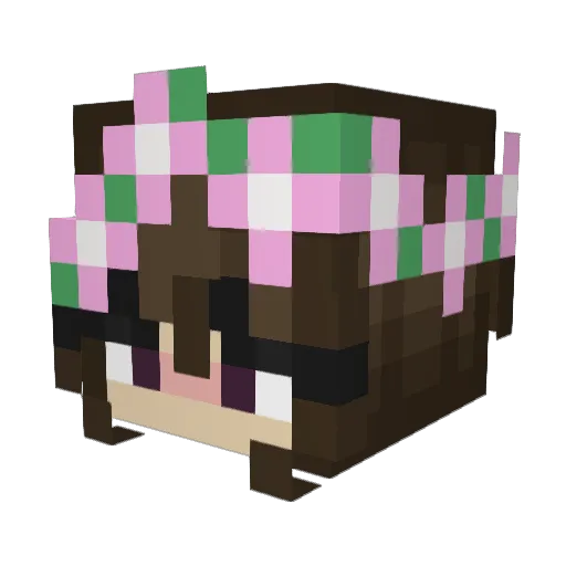 alic1qq Minecraft avatar head, 3D render