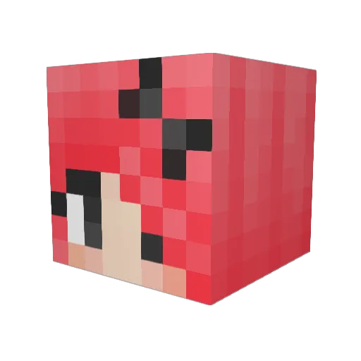 alice0106 Minecraft avatar head, 3D render