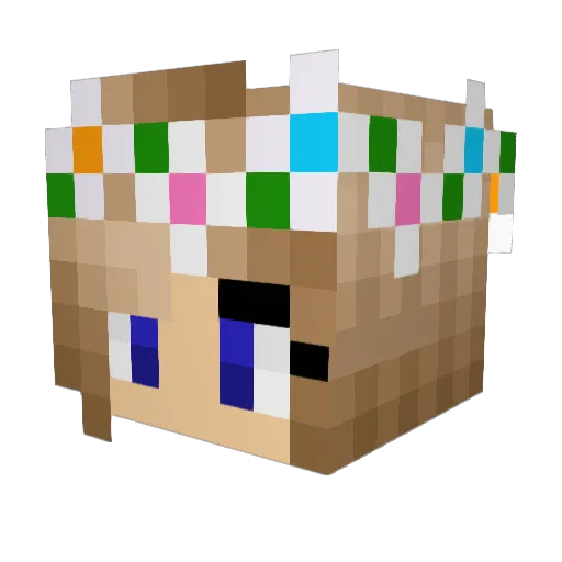 alice2260 Minecraft avatar head, 3D render