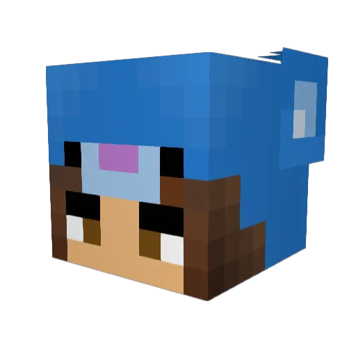 alice_78 Minecraft avatar head, 3D render