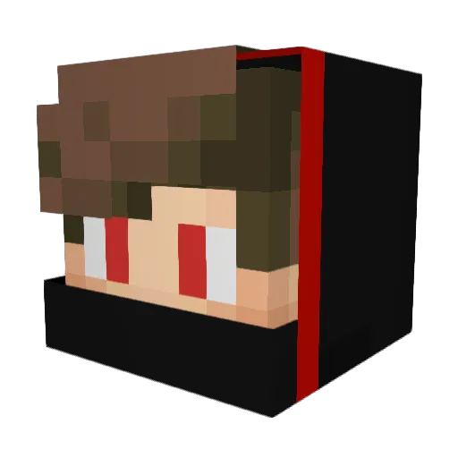 aliceaben Minecraft avatar head, 3D render